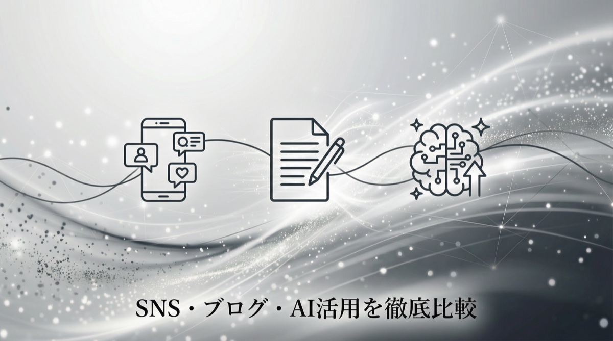 Webサイトに人を集めるには？SNS・ブログ・AI活用を徹底比較