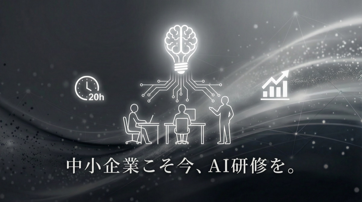 中小企業こそ今、AI研修を。willBの20時間プログラムで実務レベルのAI活用力を