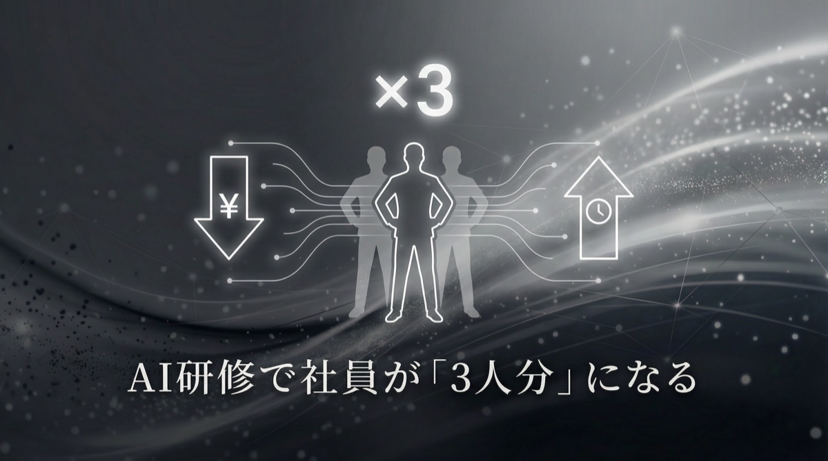 人が雇えない時代の新戦力。AI研修で社員が「3人分」になる具体的シナリオ