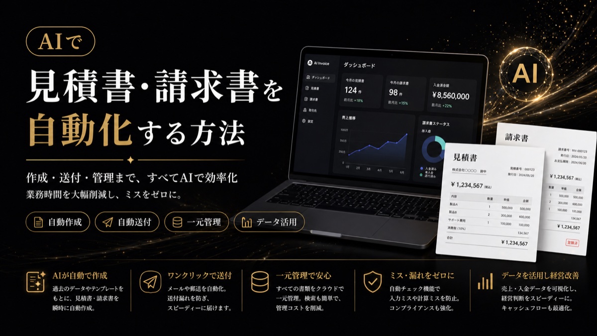AIで見積書・請求書を自動化する方法