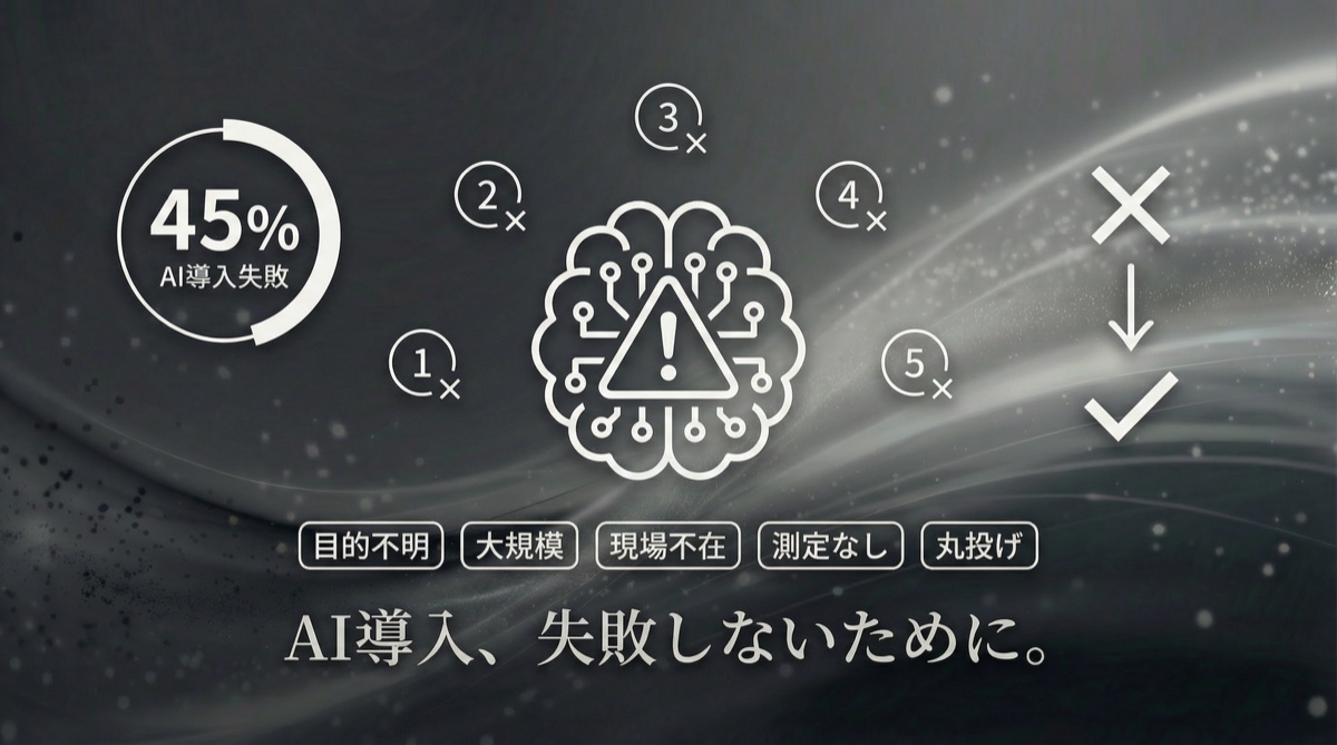 AI導入で失敗する企業の共通点5つ